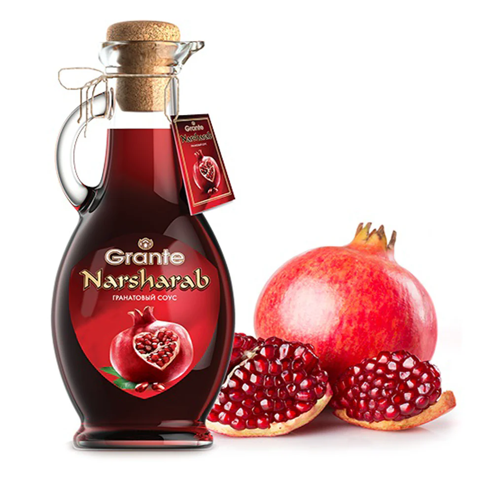 100% Natural Pomegranate Sauce, Narsharab, 12.34 oz / 350 g