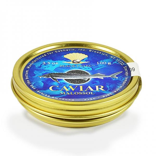 Premium Kaluga Black Caviar "Malosol", 3.5 oz (100g) - Image 3