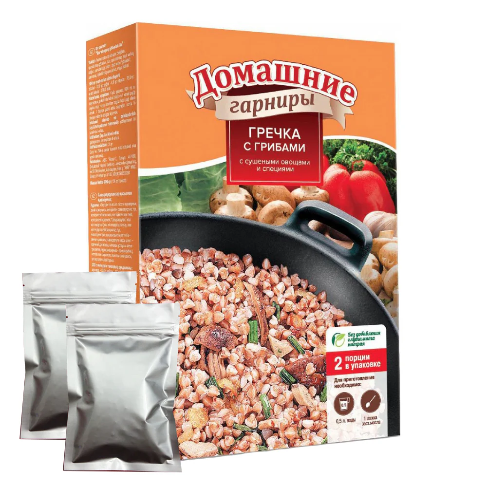 Buckwheat with Mushrooms, 2x150 g, 0.66 lb/ 300g