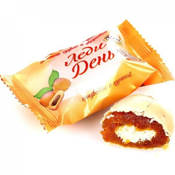Candy "Lady Day" with Dried Apricots, 0.5 lb / 0.22 kg