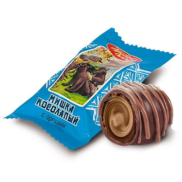 Candy "Mishka Kosolapy" with Nut Cream, 0.5 lb / 0.22 kg