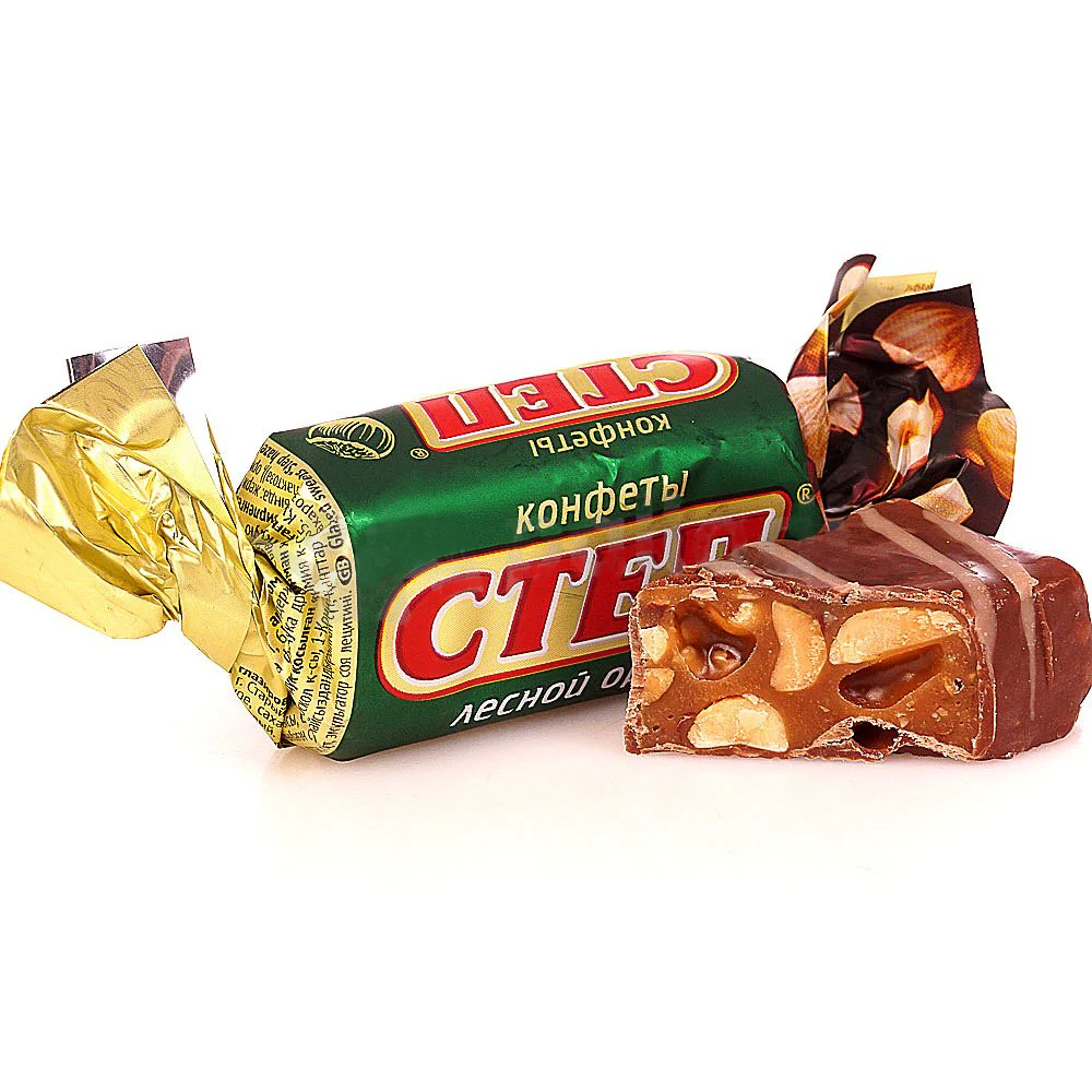 Candy Step Chocolate Glazed Nougat w/ Hazelnuts , 0.5lb/ 226g