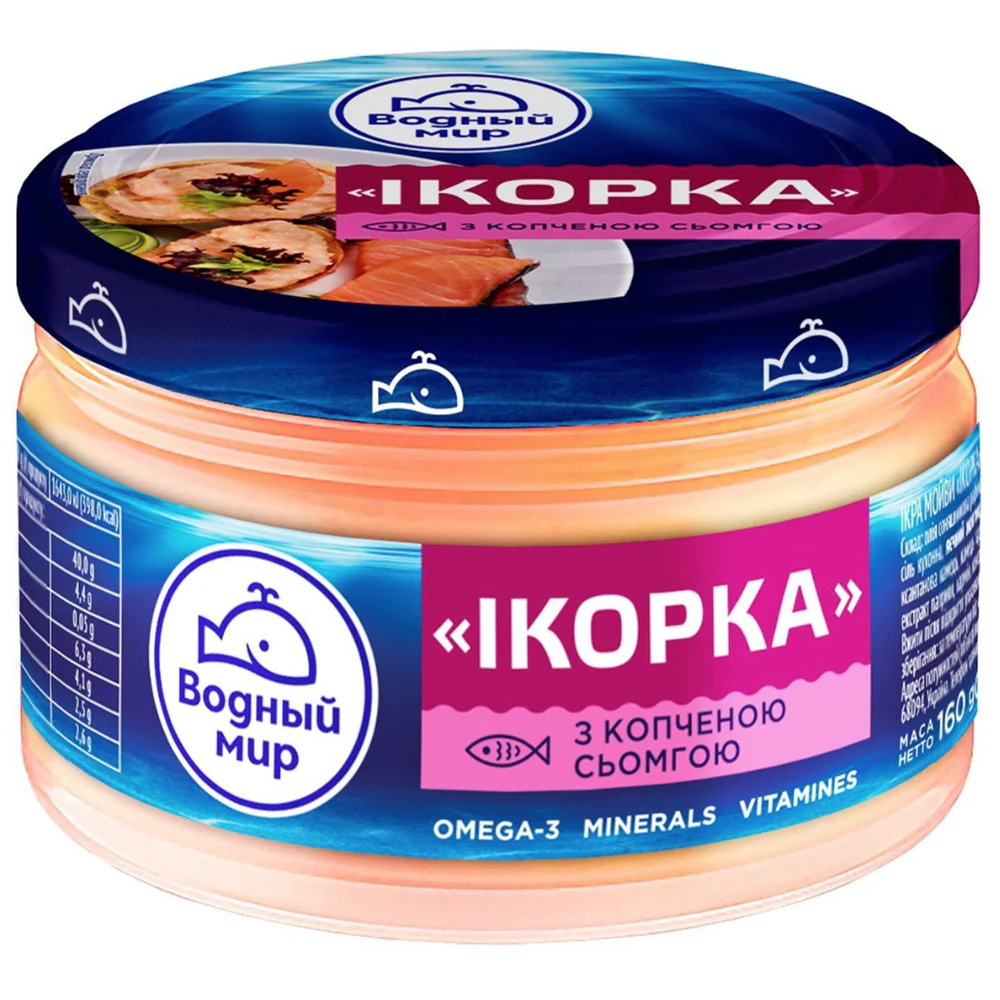 Capelin Caviar with Smoked Salmon "Ikorka" | Water World, 5.64oz