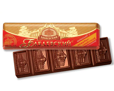 Babaevsky Chocolate Bar with Creme Filling, 1.87 oz / 53 g