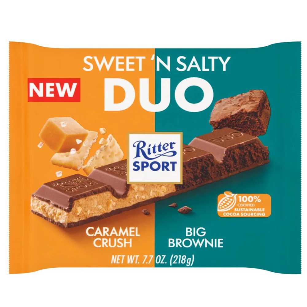 Chocolate Bar «Sweet’n Salty Duo», Ritter Sport, 218g / 7.69 oz