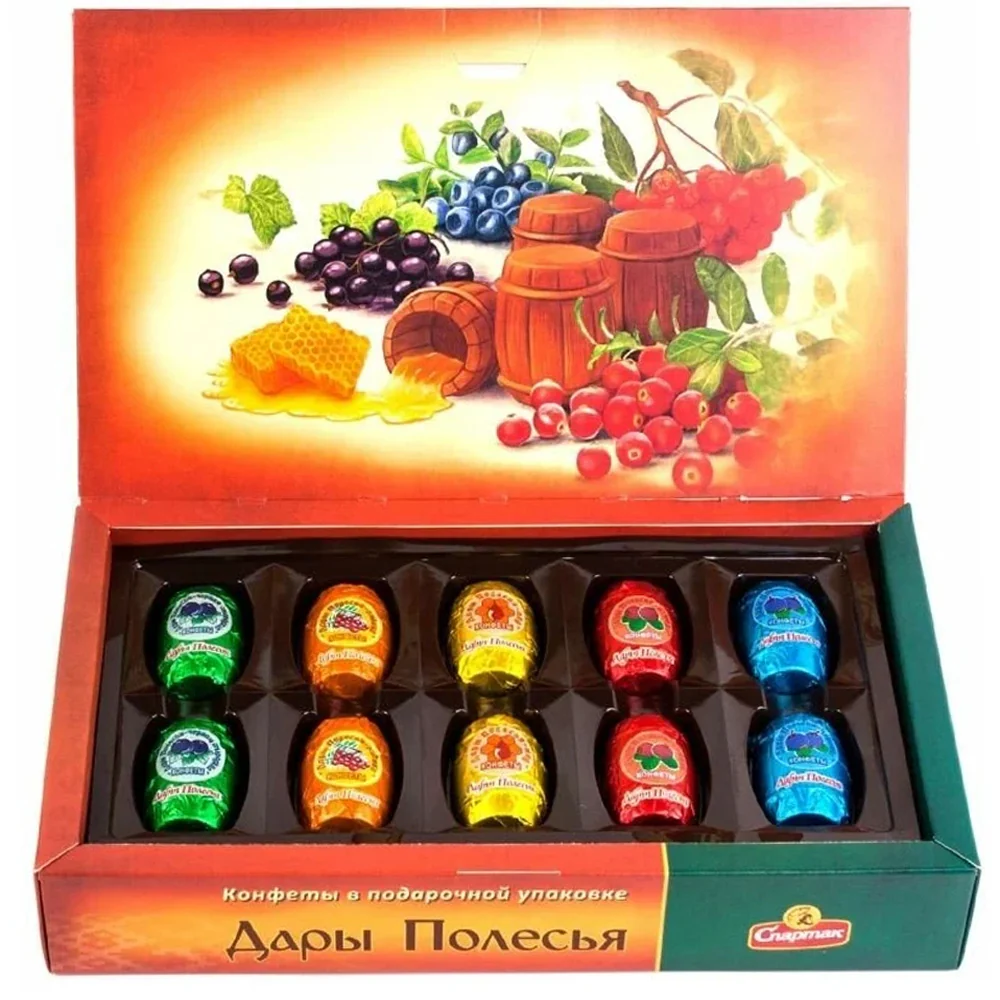 Chocolates "Dary Polesya", Spartak, 282g/ 9.95oz