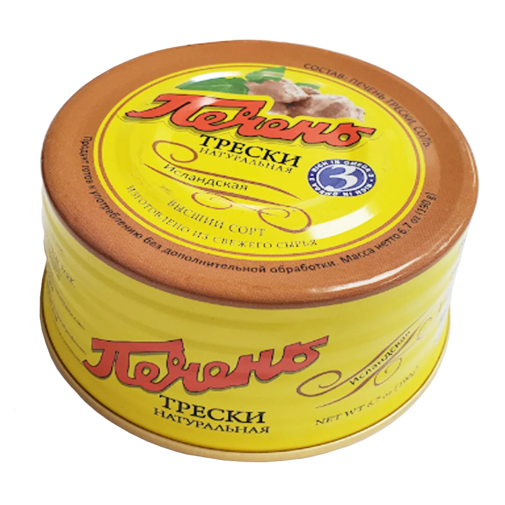 Natural Icelandic Cod Liver Tin Can | 6.7 oz