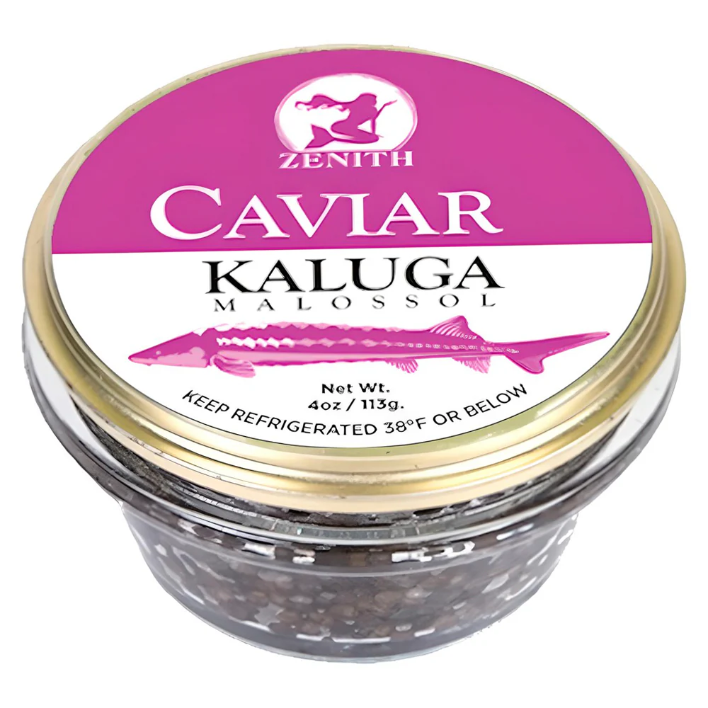 Kaluga Fish Black Caviar, Zenith, 113g (4 oz)