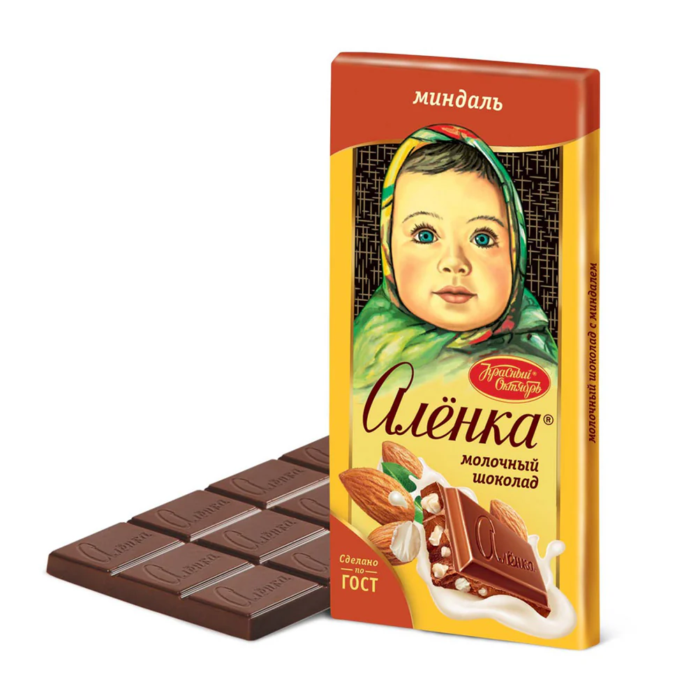 Alenka Milk Chocolate with Almond, 75g