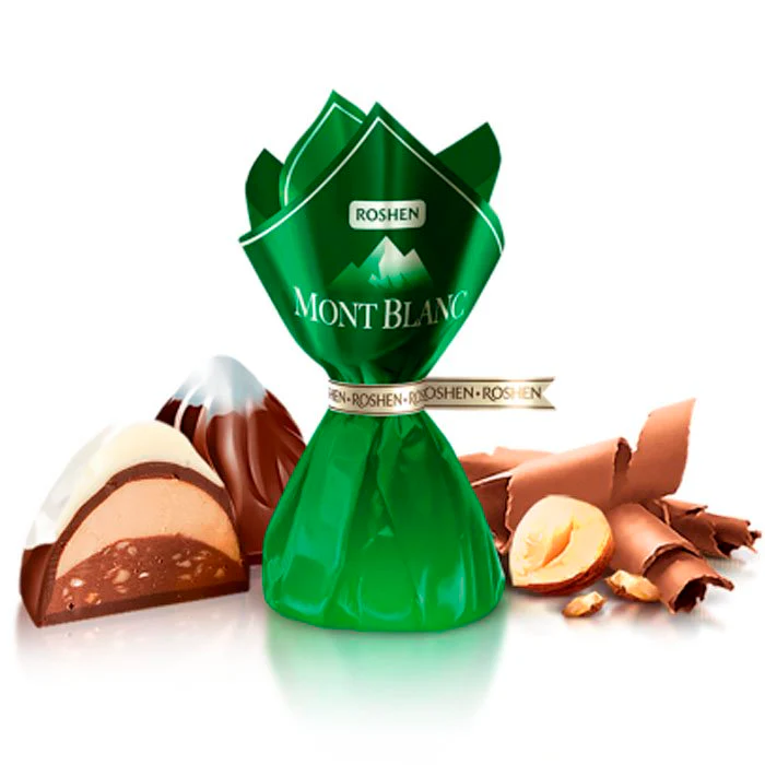 Mont Blanc Cream Praline with Crushed Hazelnuts, 0.5 lb/ 226 g