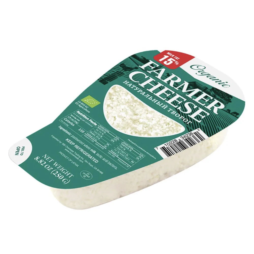 Organic Farmer Cheese 15%, 250g/ 8.82oz
