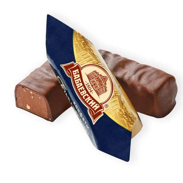 Babaevskie Praline Candies with Crushed Almonds in Chocolate, 0.5 lb