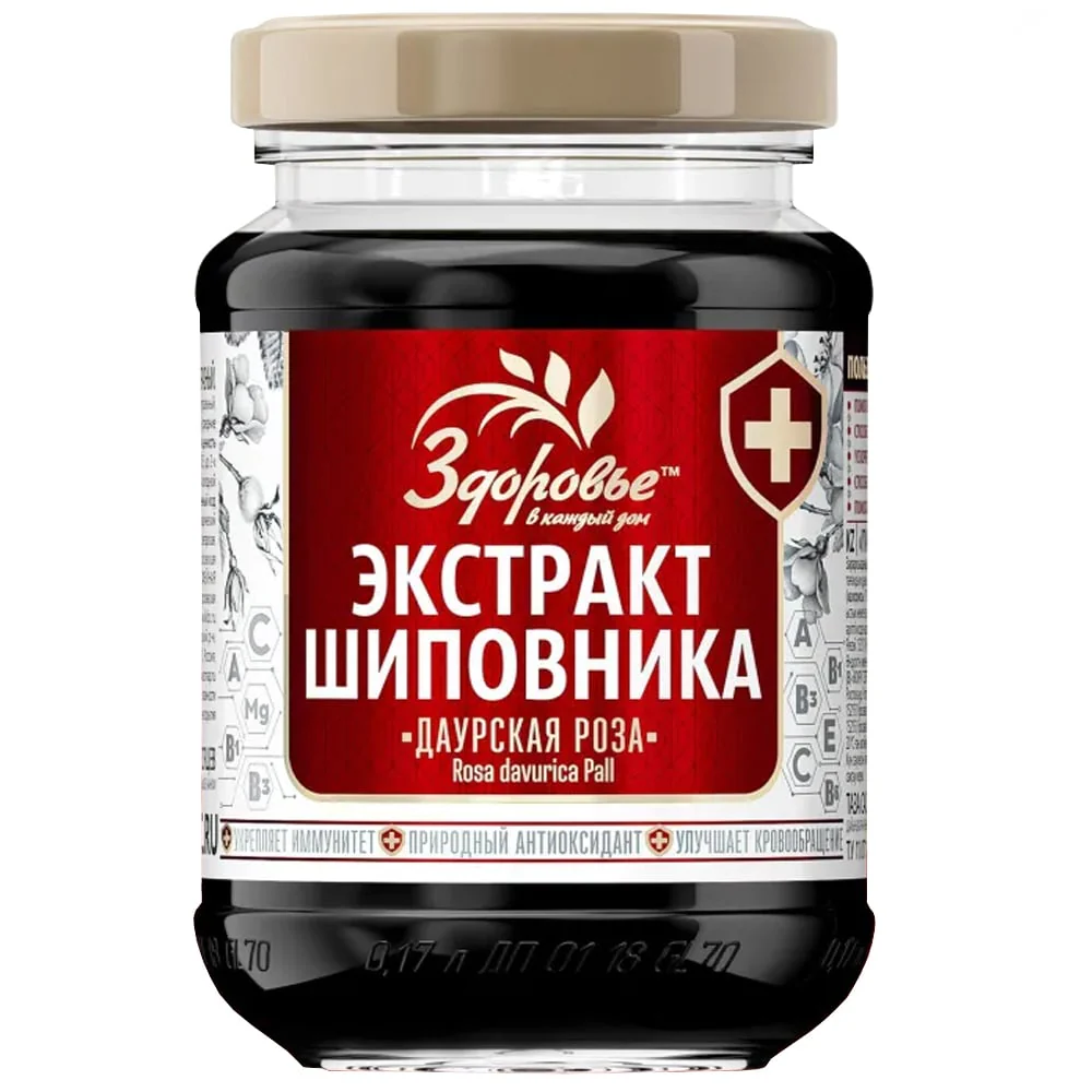 Rosehip Extract Liquid "Daurian Rose", Zdorovye, 200g/ 7.05 oz