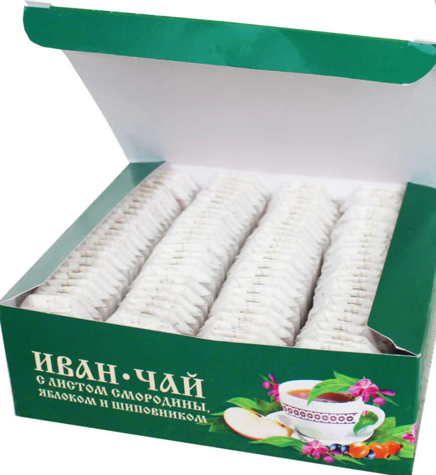 Russian Fireweed Ivan-tea w/ Currant Leaf, Apple and Rosehip, 100 tea bags with a label, 150 g/ 0.33 lb - Image 3