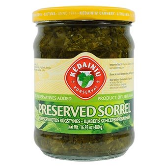 Preserved Sorrel, 16.93 oz /480 g