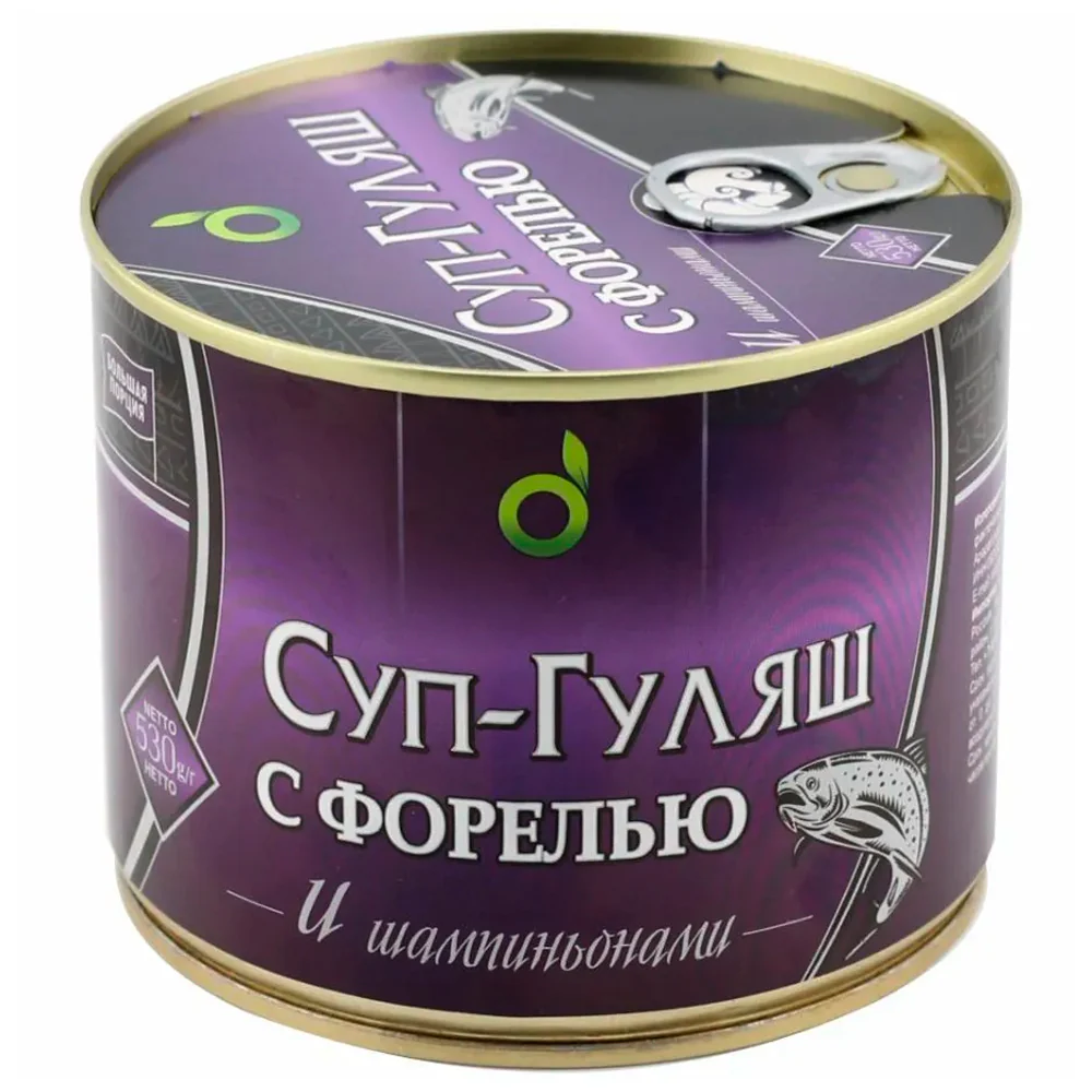 Goulash Soup with Trout & Champignons, ECOFOOD, 530g/ 18.7oz